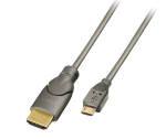 Lindy HDMI to MHL Cable - Cavo audio / video - HDMI maschio a Micro-USB Tipo B maschio - 2 m - schermato - antracite